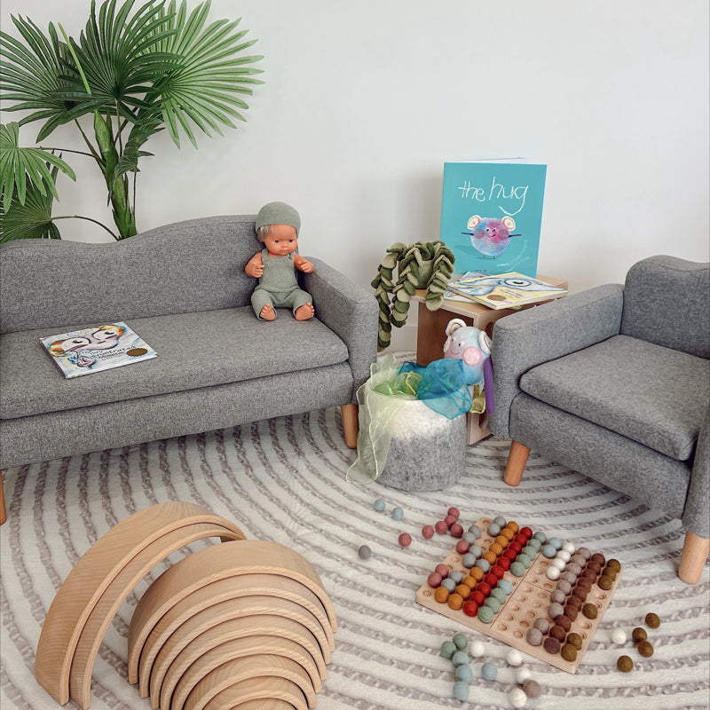 Sofa Set 2 Piece - Ash