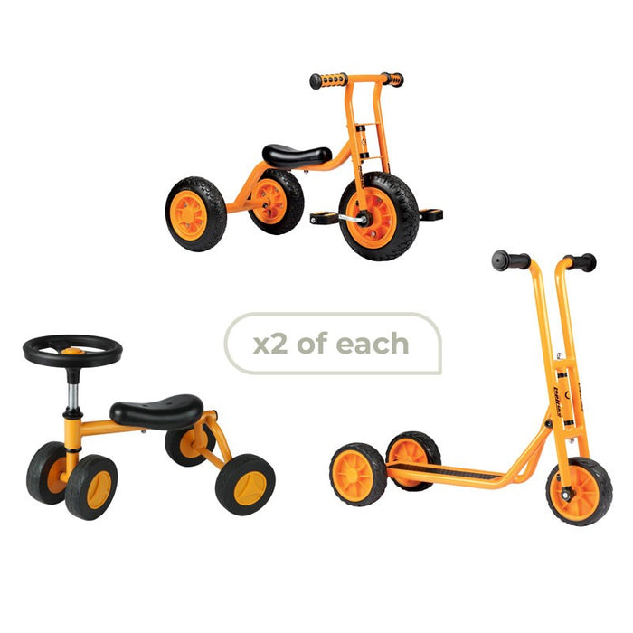 Small Trike and Scooter Set