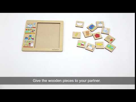 Sorting Game Puzzle - Our Home 12 Pcs