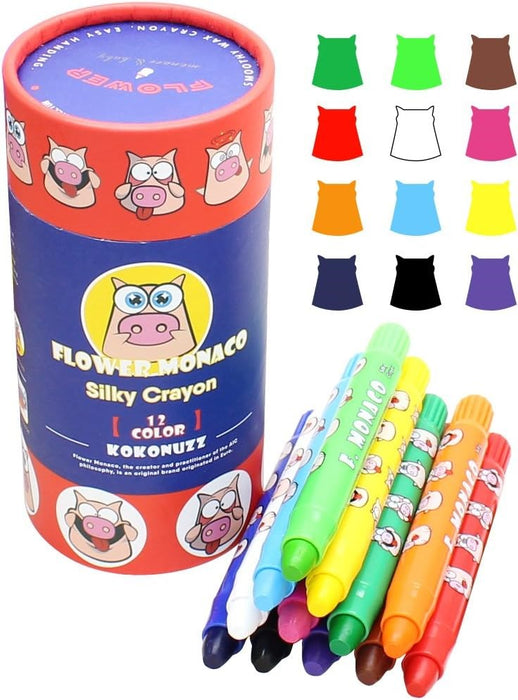 Silky Crayons 12 colors