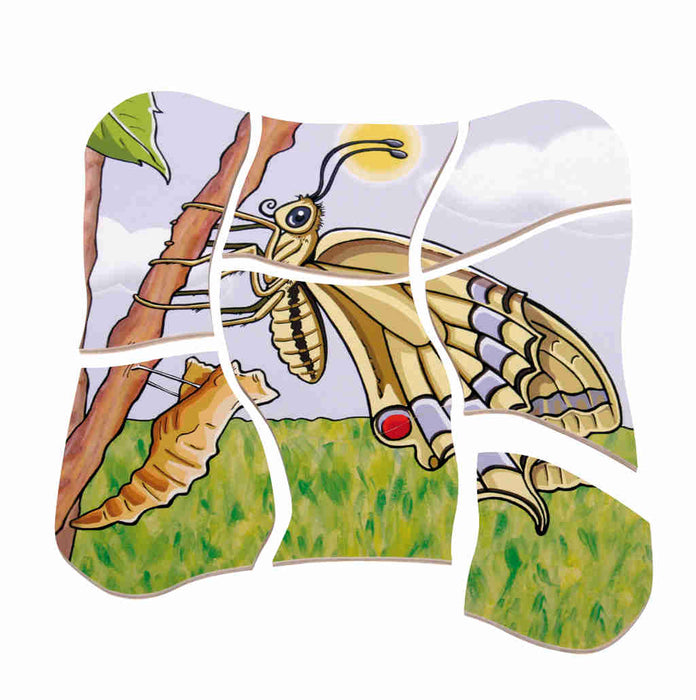 Multilayer Puzzle - Life Courses - Butterfly