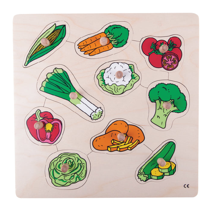 Inlay Board Puzzle - Vegetables