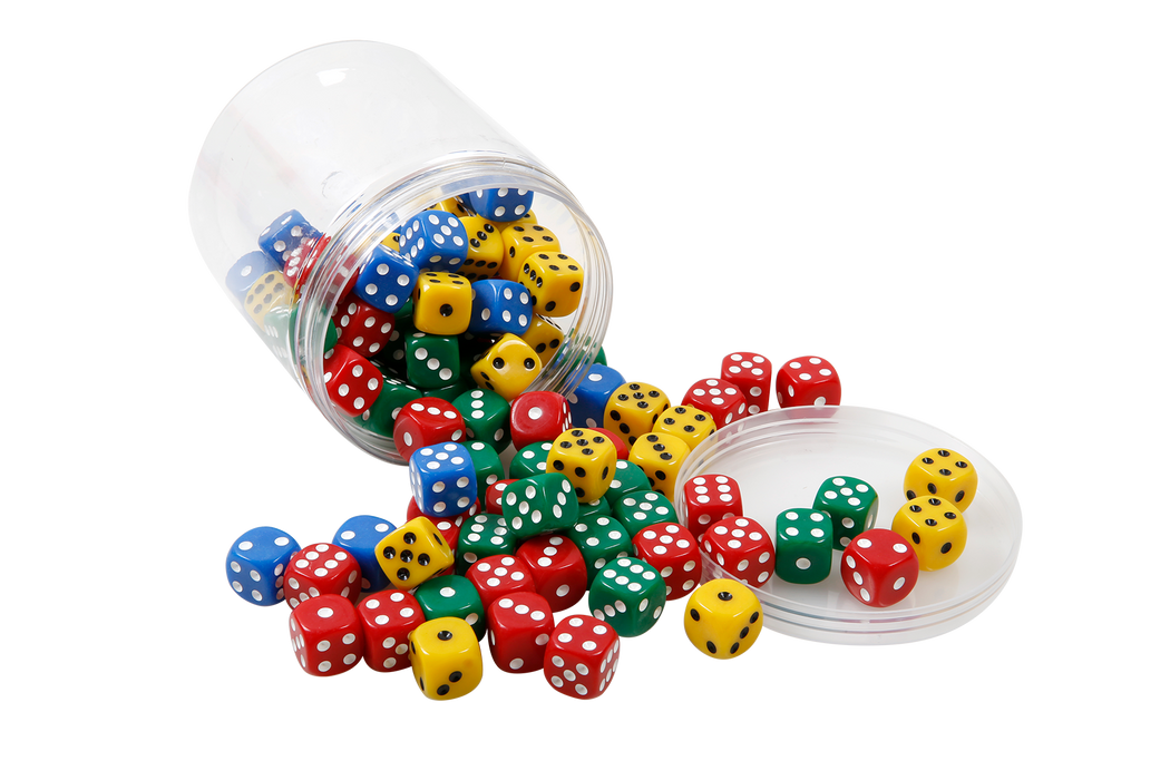 Plastic Dice with Dots