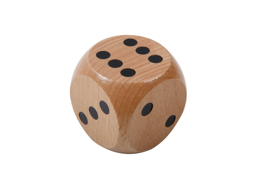 Wooden Dice with Dots