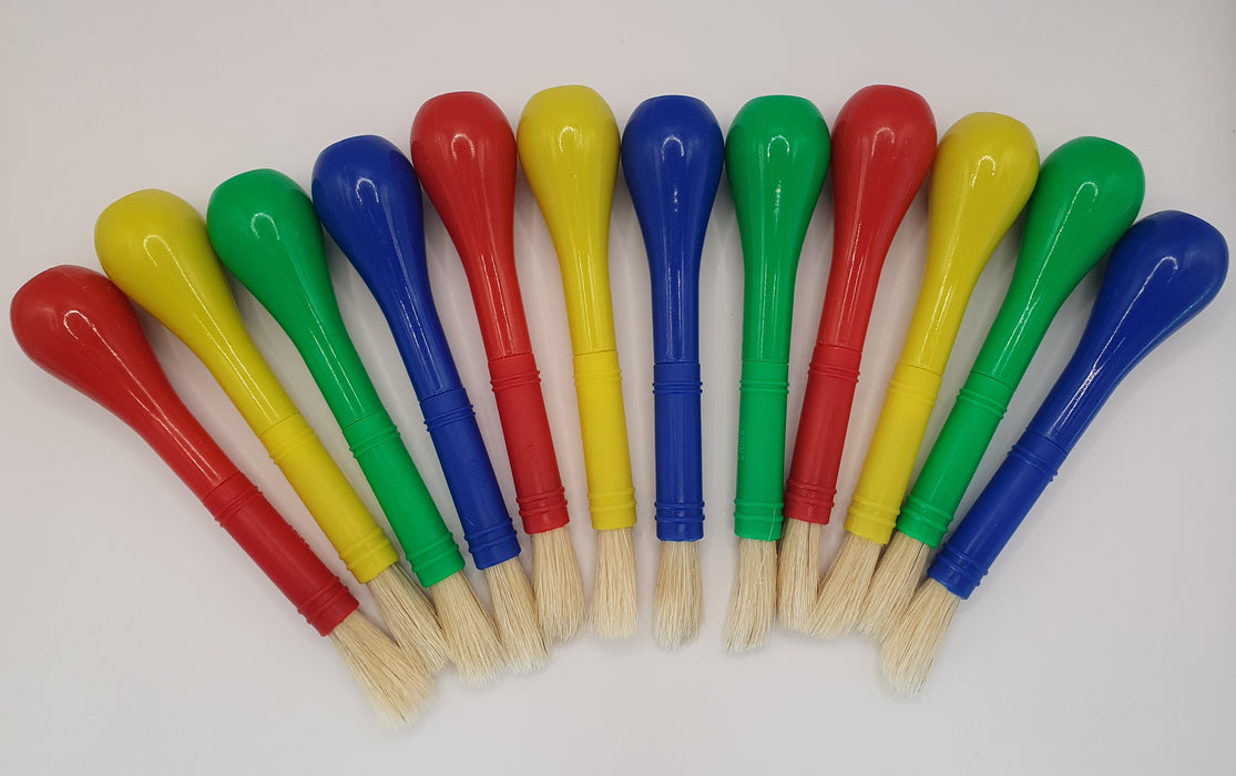 Stubby Paint Brushes - Pack of 12