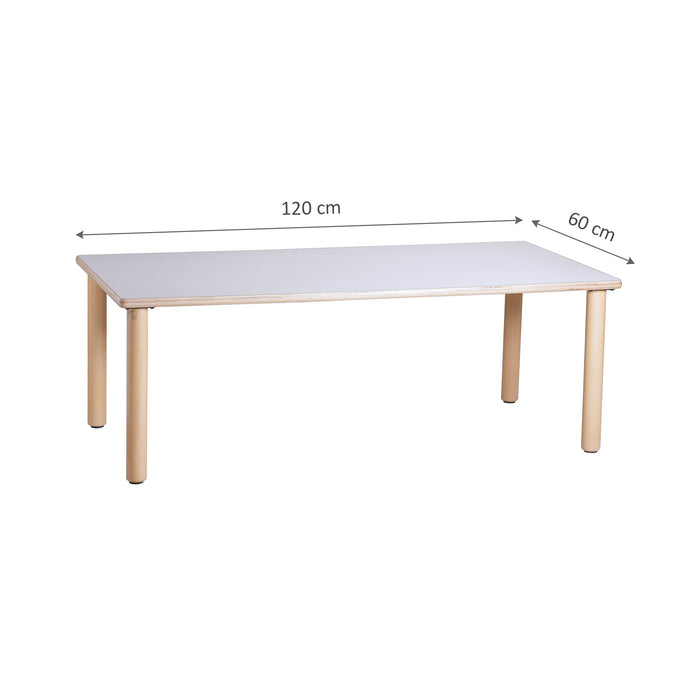 Rectangular Wooden Table 59 cm H