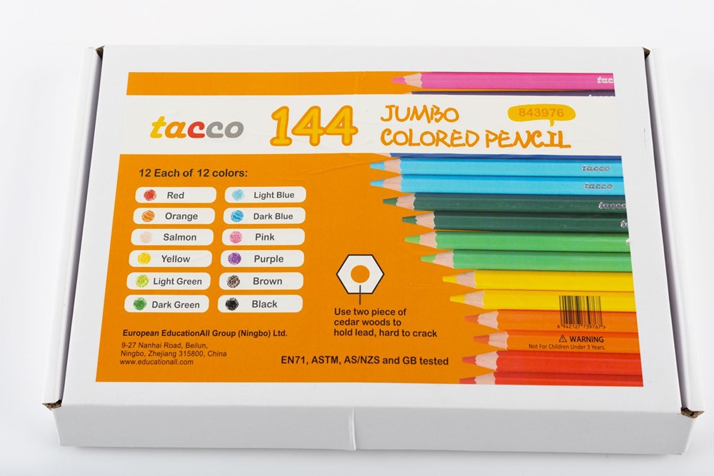 Jumbo Coloured Pencils - Pack of  144