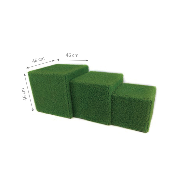 Grass Cubes, Set of 3