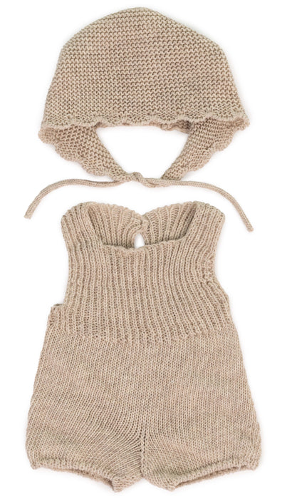 Beige Knitted Doll Outfit - 38cm